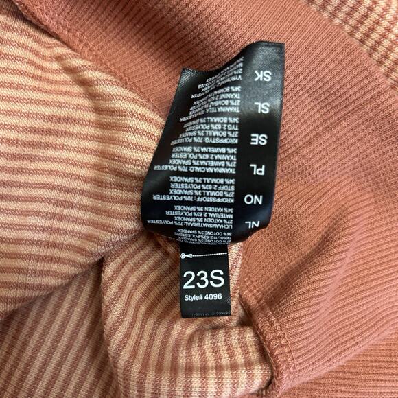 Kuhl Striped Stria Hoodie Pullover Long Sleeve Athleisure Casual Size M Orange - Picture 10 of 11